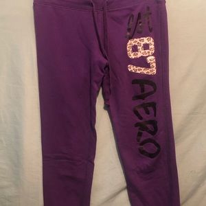 Purple Capri sweat pants